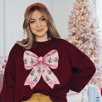 Christmas bow sweatshirt