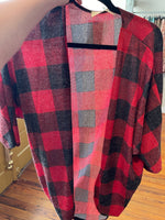 Plaid cardigan